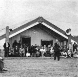 Mr Whitiwhiti welcoming Hon. Mr W. Nash to Paio Hauraki, Paeroa – 1958